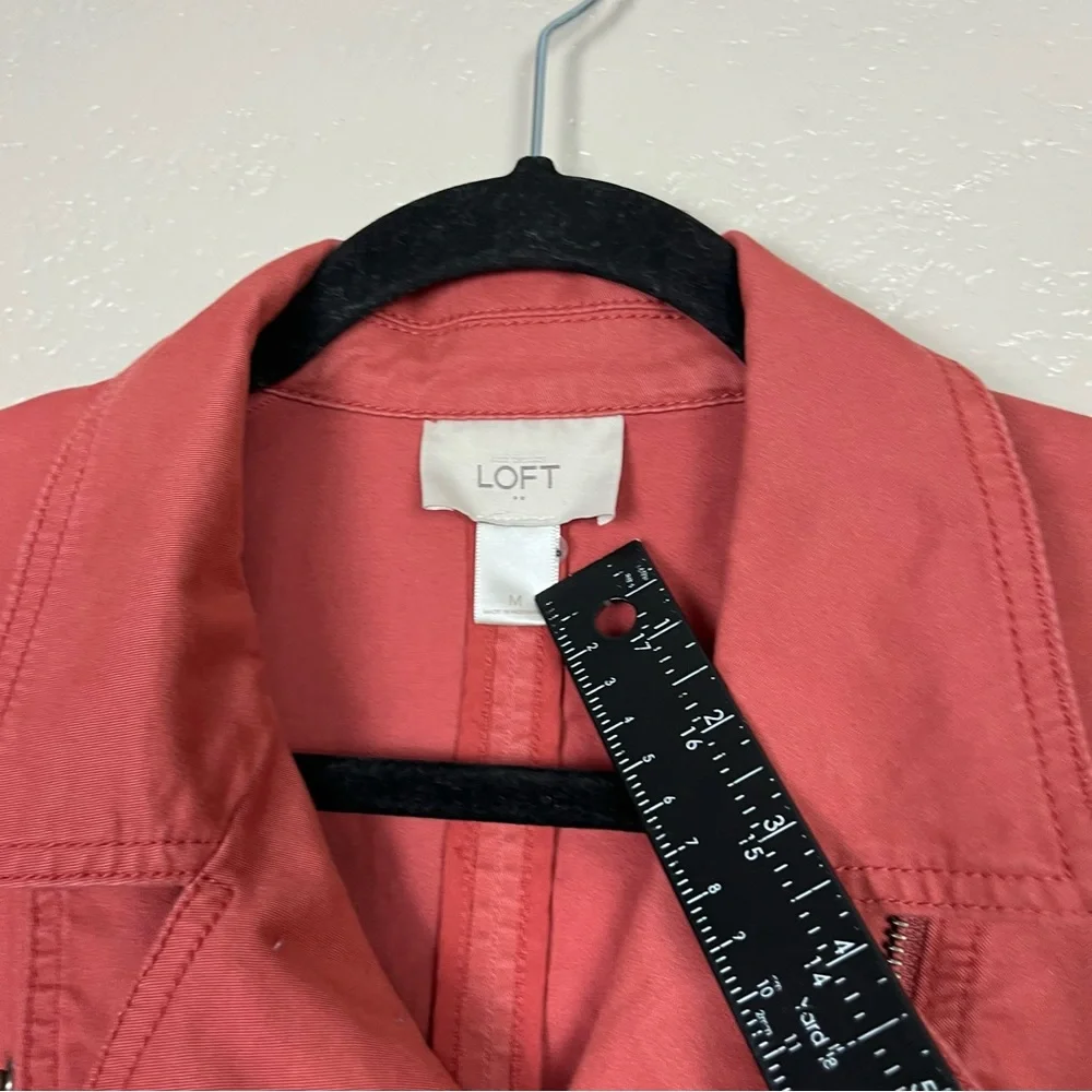 Ann Taylor Loft Moto Jacket - Rust‎ long sleeve full zip size M